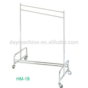 2015 commercial stainless steel coat hanger stand, all kinds stainless steel hanger,hot sale stainless steel laundry cart